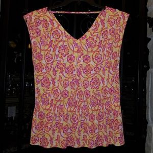 Elastic waist peplum style top!